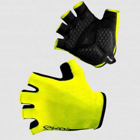 Guantes de Ciclismo EKOI Gel Strada Amarillo fluor