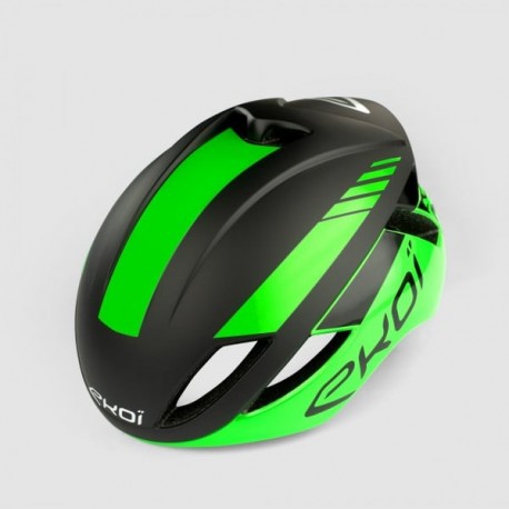 Casco aero EKOI Aero14 Verde fluor/Negro