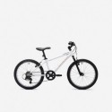 MTB para niños ROCKRIDER ST 120 20'' 6-9 años Blanco/Naranja