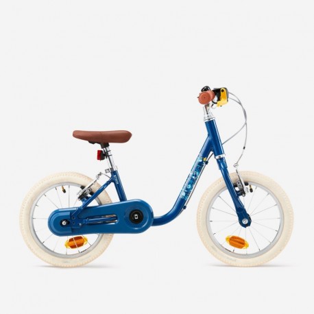 Bicicleta Sin Pedales B'TWIN Discover 500 Niños 3-5 Años Azul 14''