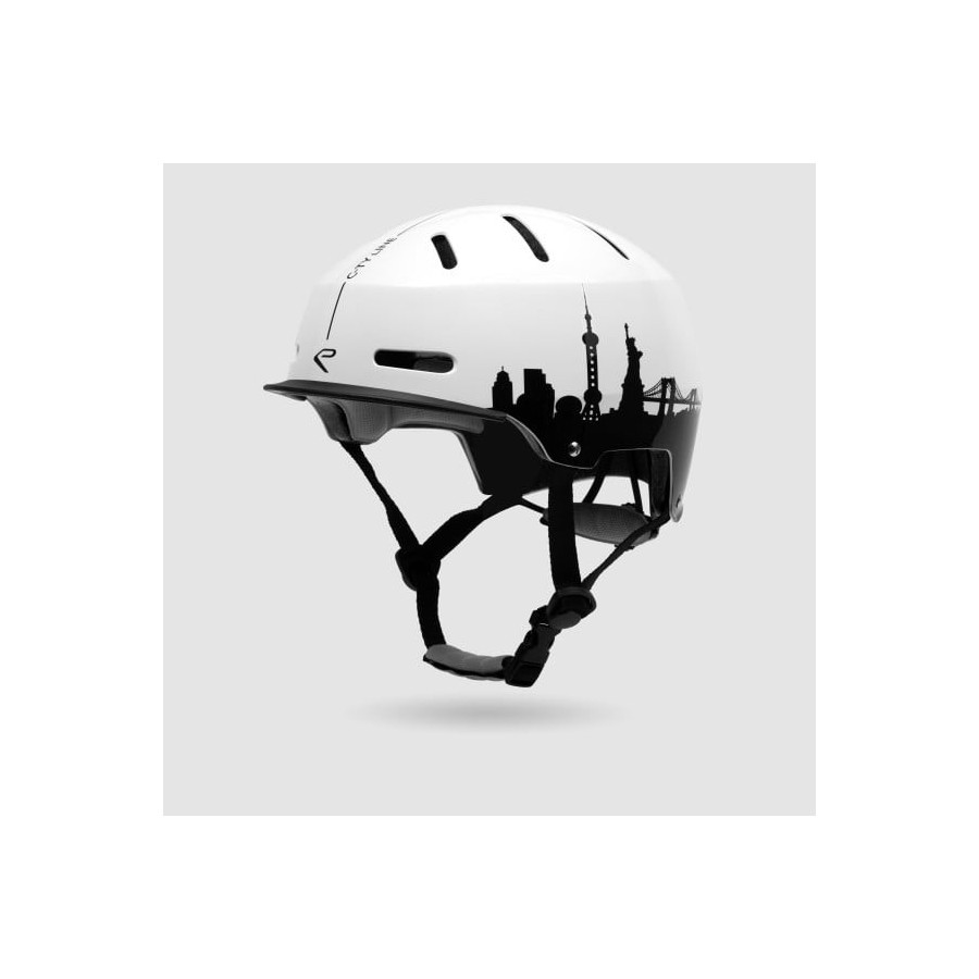 Casco EKOI City Line Blanco/Negro