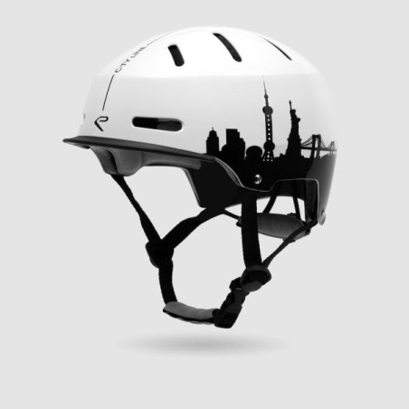 Casco EKOI City Line Blanco/Negro