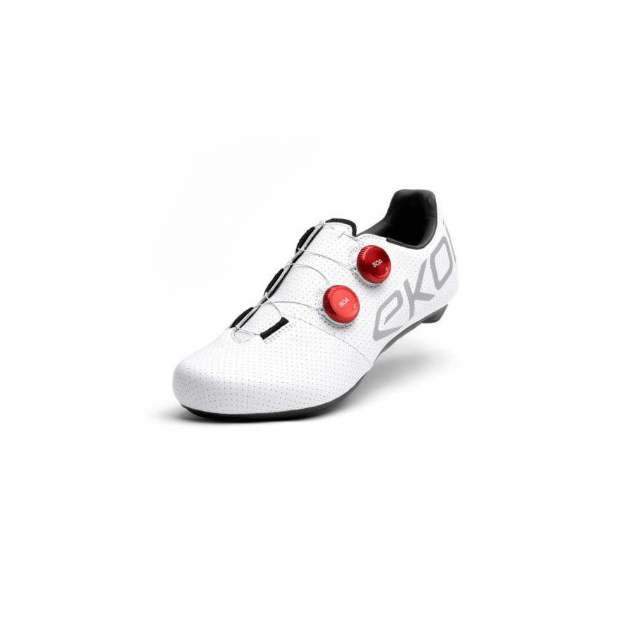 Zapatillas EKOI Racing C12 Pro Team Ltd BikingMan Blanca