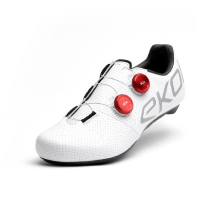 Zapatillas EKOI Racing C12 Pro Team Ltd BikingMan Blanca