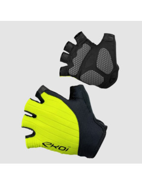 Guantes Ciclismo EKOI Silicon Concept Amarillo Flúor