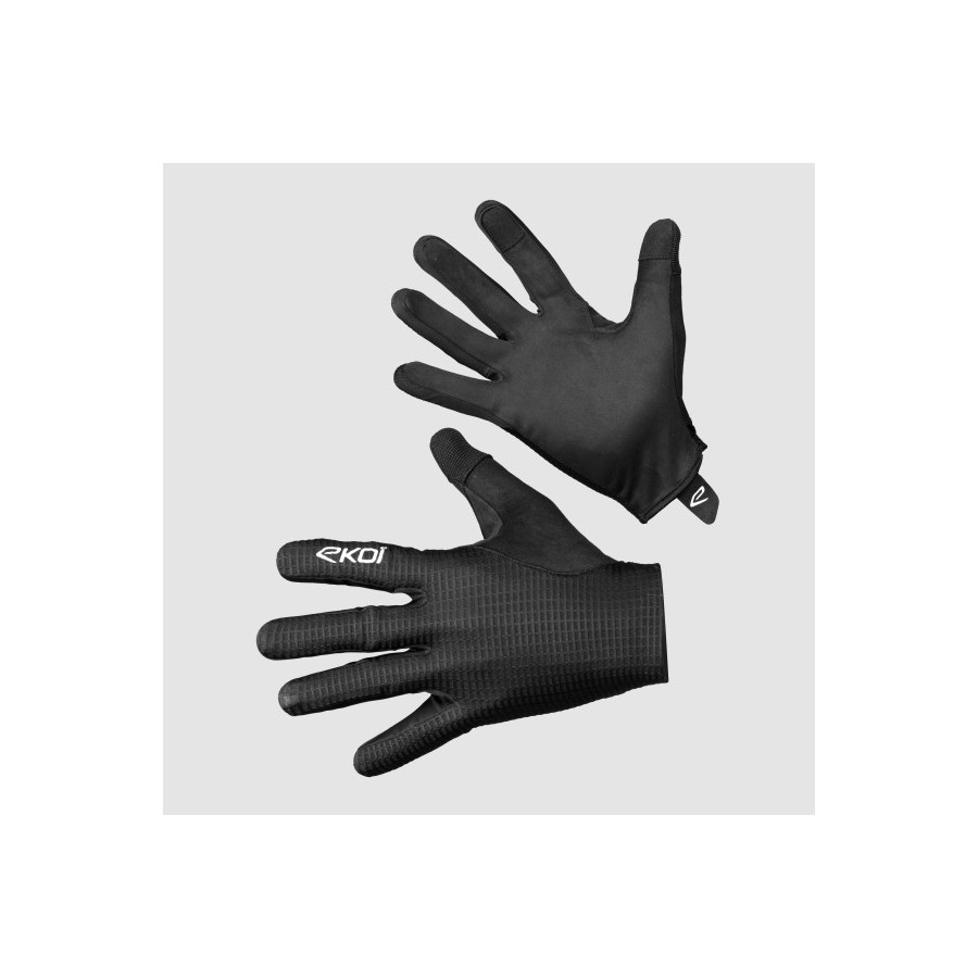 Guantes MTB EKOI Racing Skin Negro