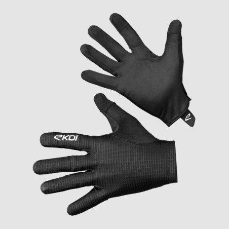 Guantes MTB EKOI Racing Skin Negro