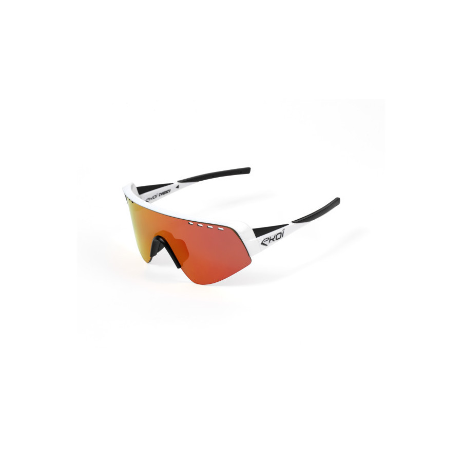 Gafas EKOI Racing Twenty Bicolor Blanco/Negro Revo Rojo Cat3