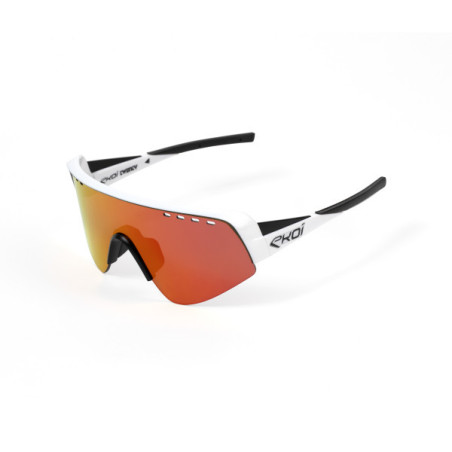 Gafas EKOI Racing Twenty Bicolor Blanco/Negro Revo Rojo Cat3