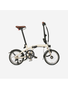 Bicicleta Plegable Fold Light Beis 1 Segundo Ultracompacta