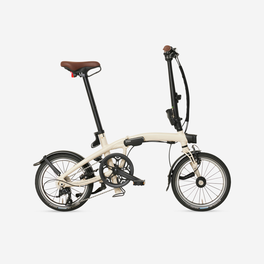 Bicicleta Plegable Fold Light Beis 1 Segundo Ultracompacta