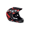 Casco MET Parachute Negro/Rojo