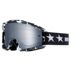 Máscara FOX Main Goggle Stripe Negro/Blanco