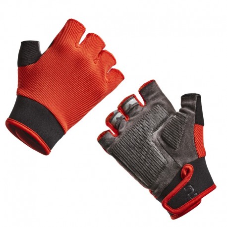 Guantes para niños B'TWIN 500 Negro/Rojo