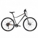 Bicicleta de Trekking RIVERSIDE 700 Gris/Naranja