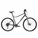 Bicicleta de Trekking RIVERSIDE 700 Gris/Verde